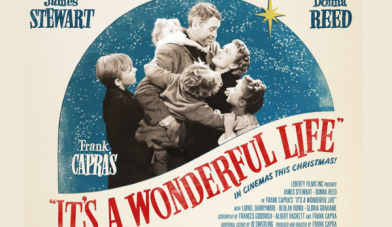 Its a wonderful life poster of family embracing