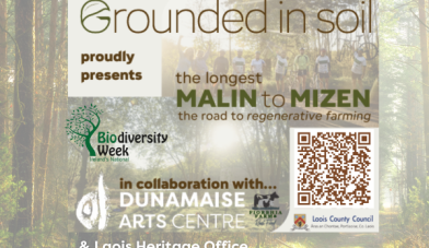 Grounded in soil poster with trees