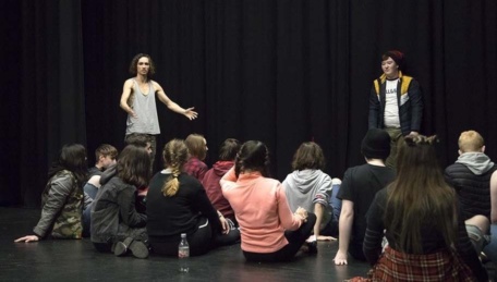 Actor Robert Sheehan giving Masterclass to Laois Youth Theatre 2019