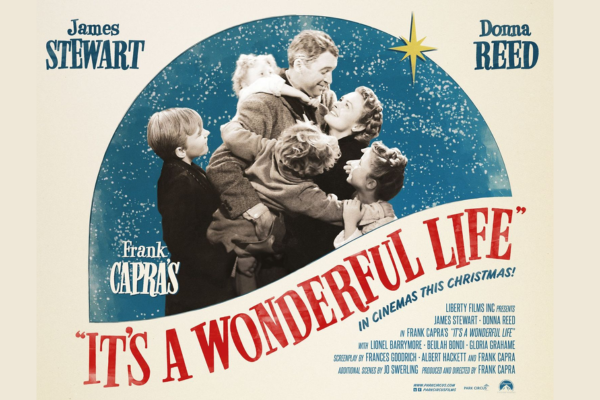 Its a wonderful life poster of family embracing