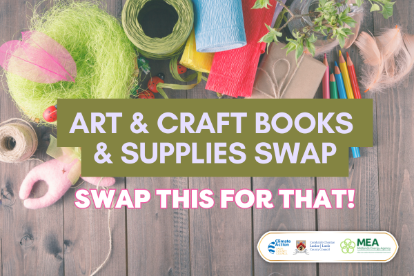 Art and craft books and suplies swap Website Image Template 600 x 400px